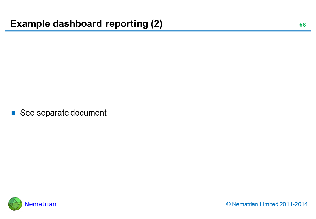 Bullet points include: See separate document