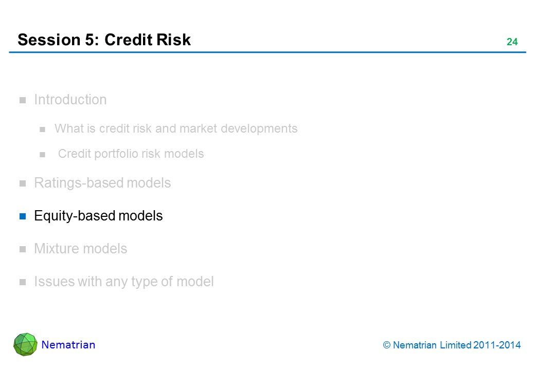 Bullet points include: Equity-based models