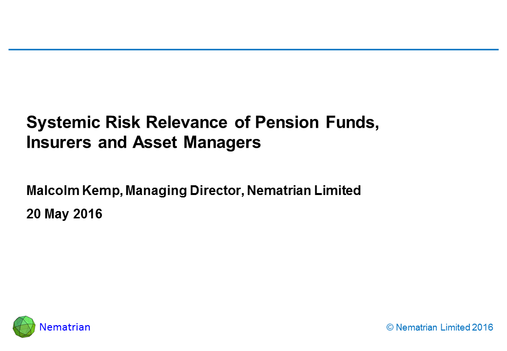 Bullet points include: Malcolm Kemp, Managing Director, Nematrian Limited 20 May 2016